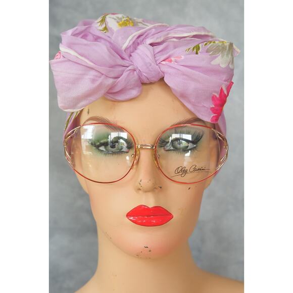 Vintage Eyeglass Frames 1990s By Oleg Cassini Semi Round Grandma Chic Retro main image 13